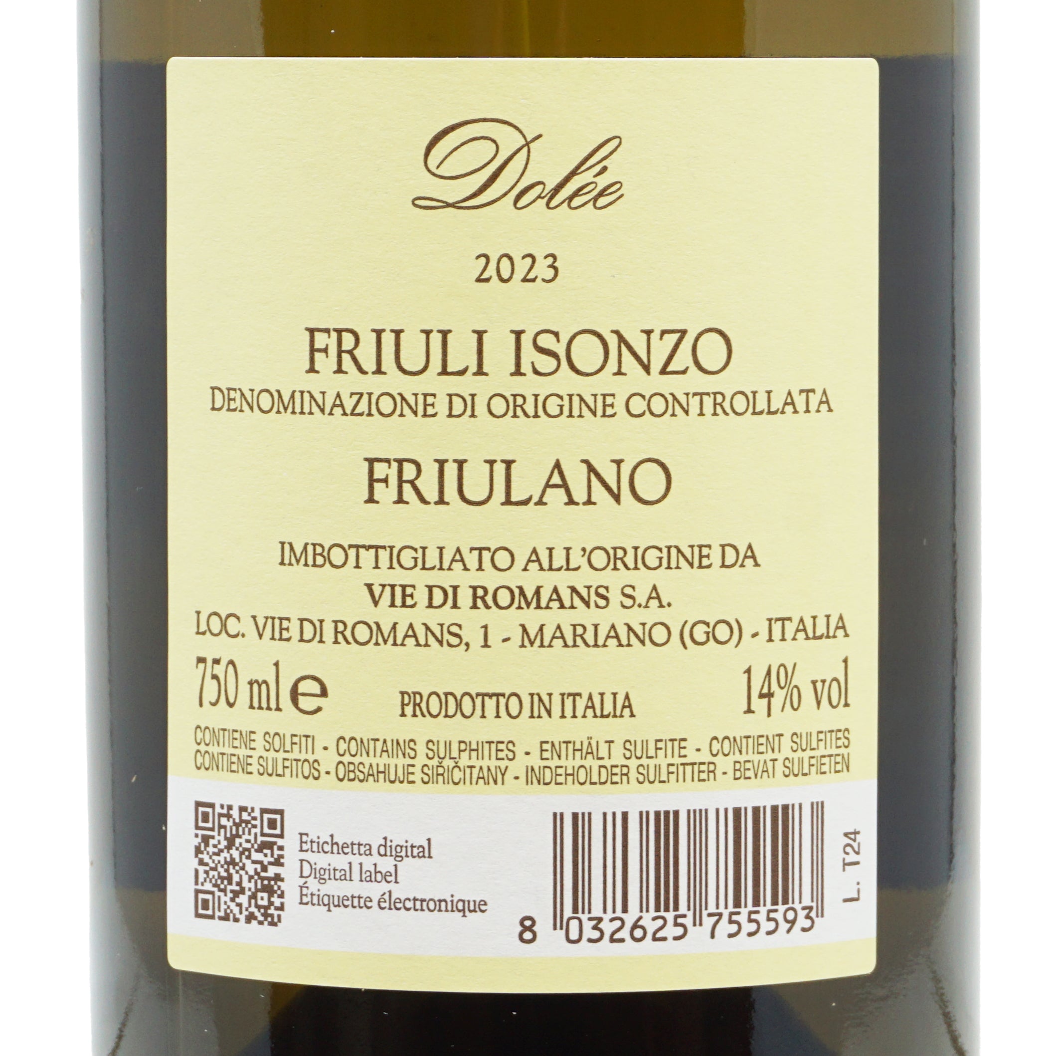 Dolée 2023 Friulano doc Vie di Romans lt.0.750