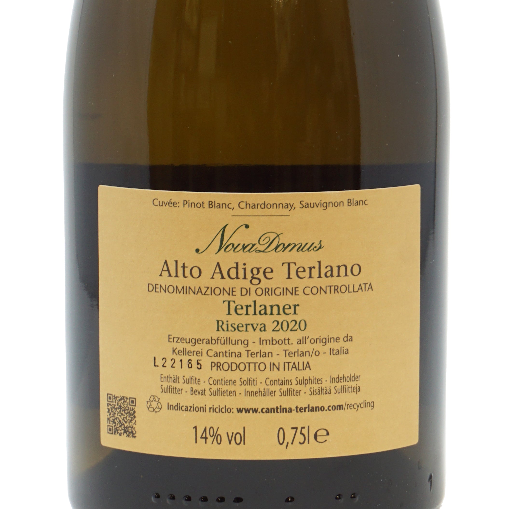 Nova Domus Riserva 2020 doc Cantina di Terlano lt.0,750