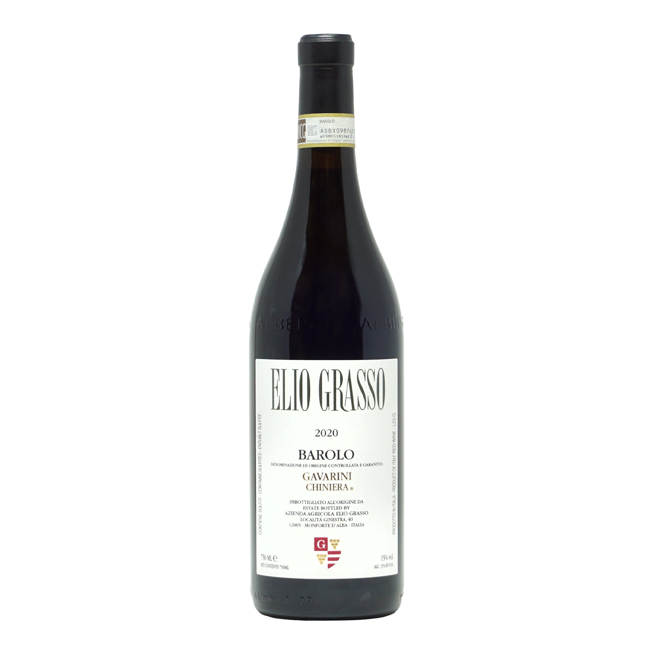 Barolo Gavarini Chinera 2020 docg Elio Grasso lt.0,750