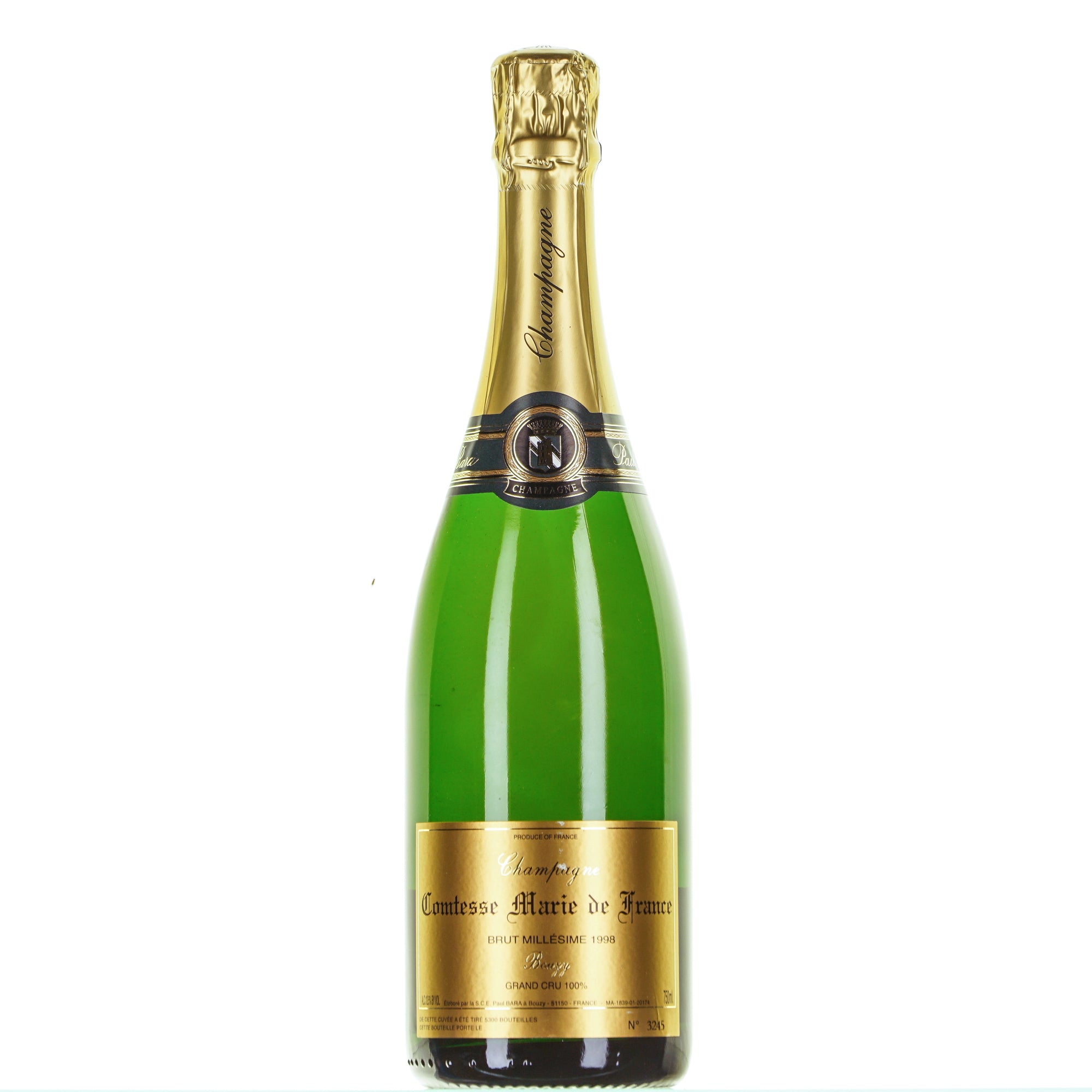 Champagne Comtesse Marie de France 1998 Grand Cru Paul Bara lt.0,750
