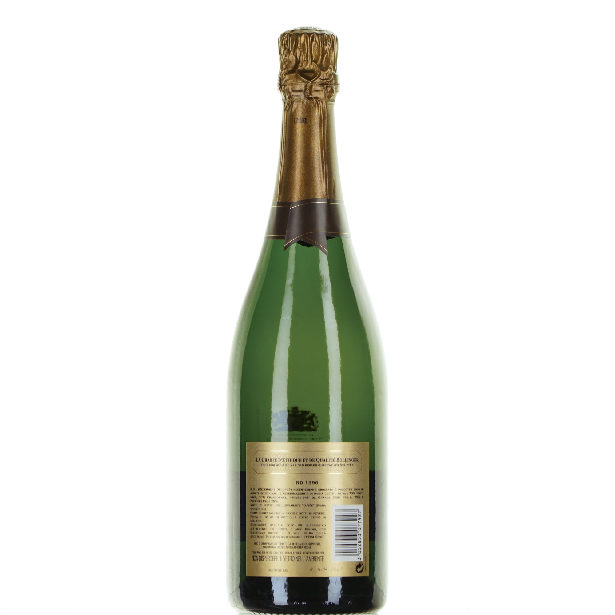 Champagne R.D.1996 Extra Brut - Bollinger