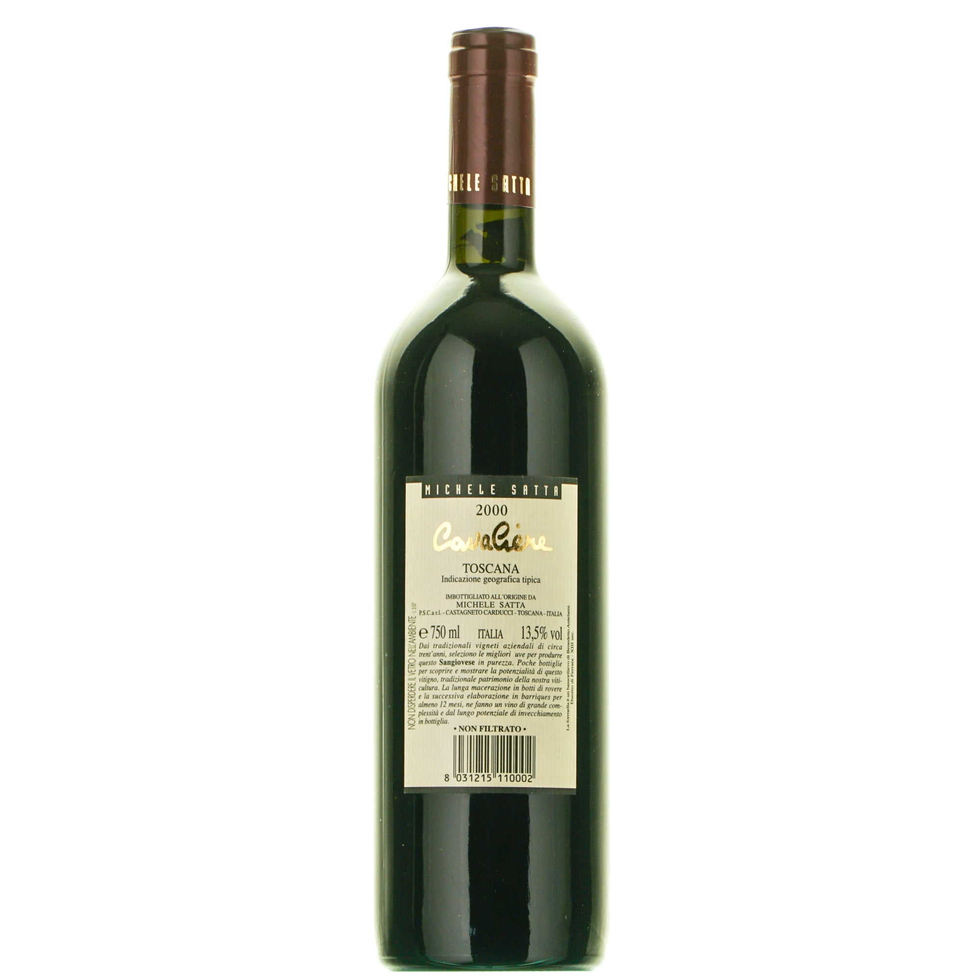 Cavaliere 2000 igt Toscana Michele Satta lt.0,750