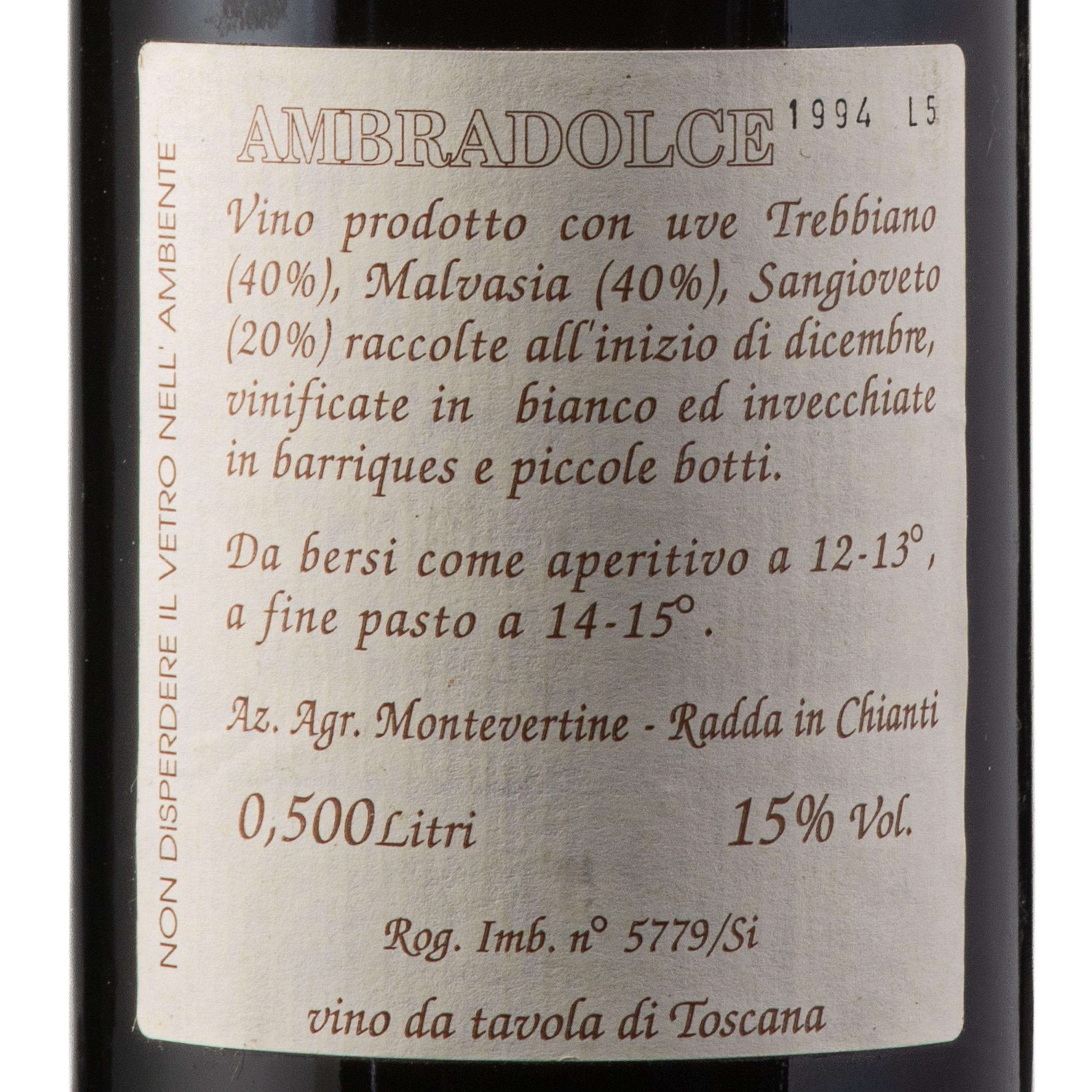 Ambra dolce 1994 Montevertine lt.0,500