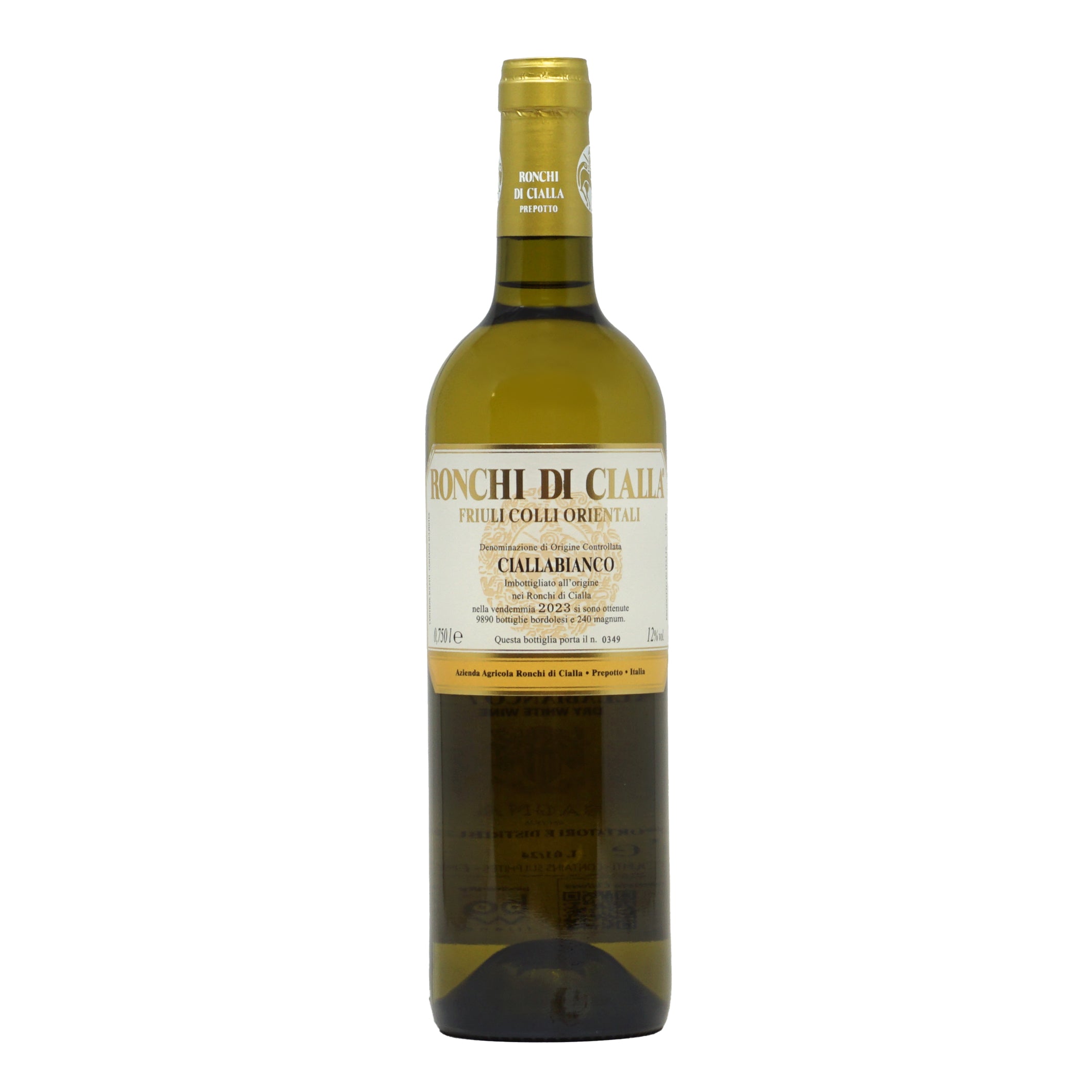 Ciallabianco 2023 doc Ronchi di Cialla lt.0,750