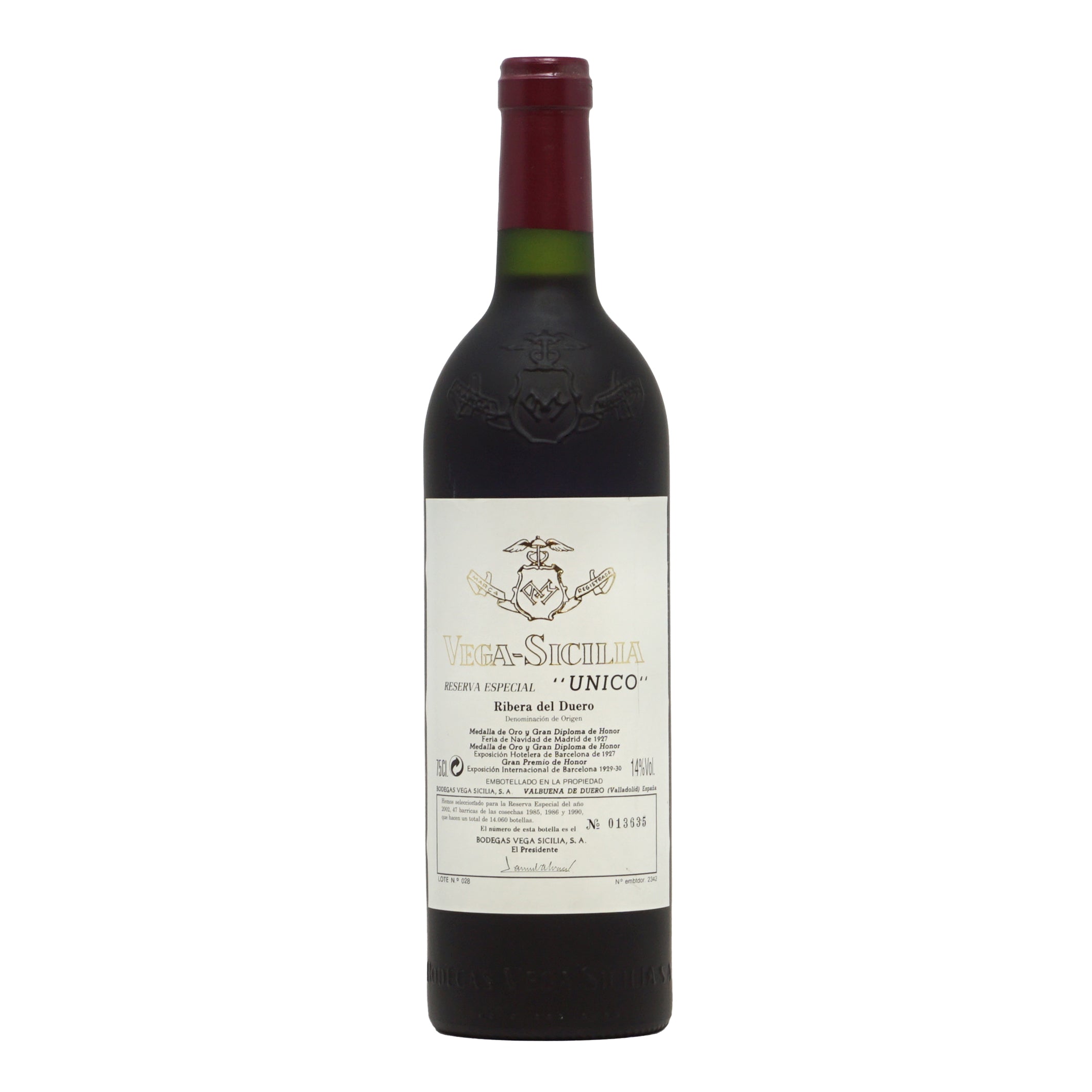 Unico Riserva Especial 2002 Ribera del Duero Vega Sicilia lt.0,750