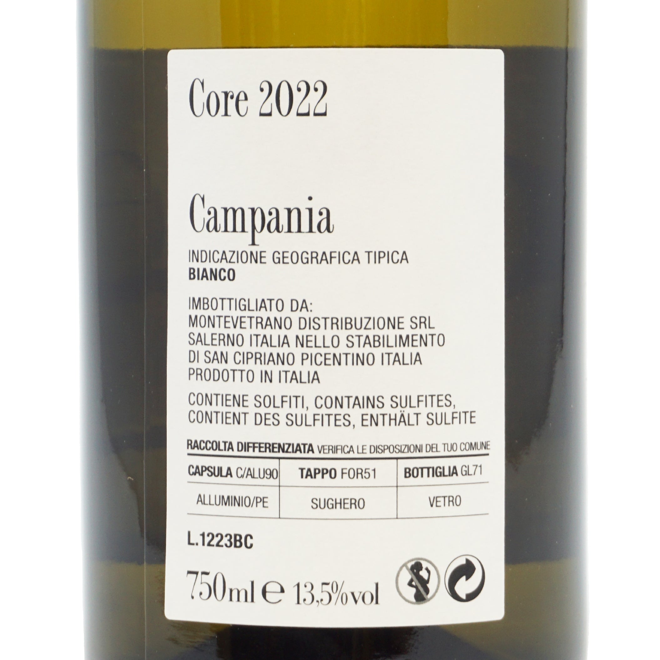 Core Bianco 2022 igt Campania Montevetrano lt.0,750