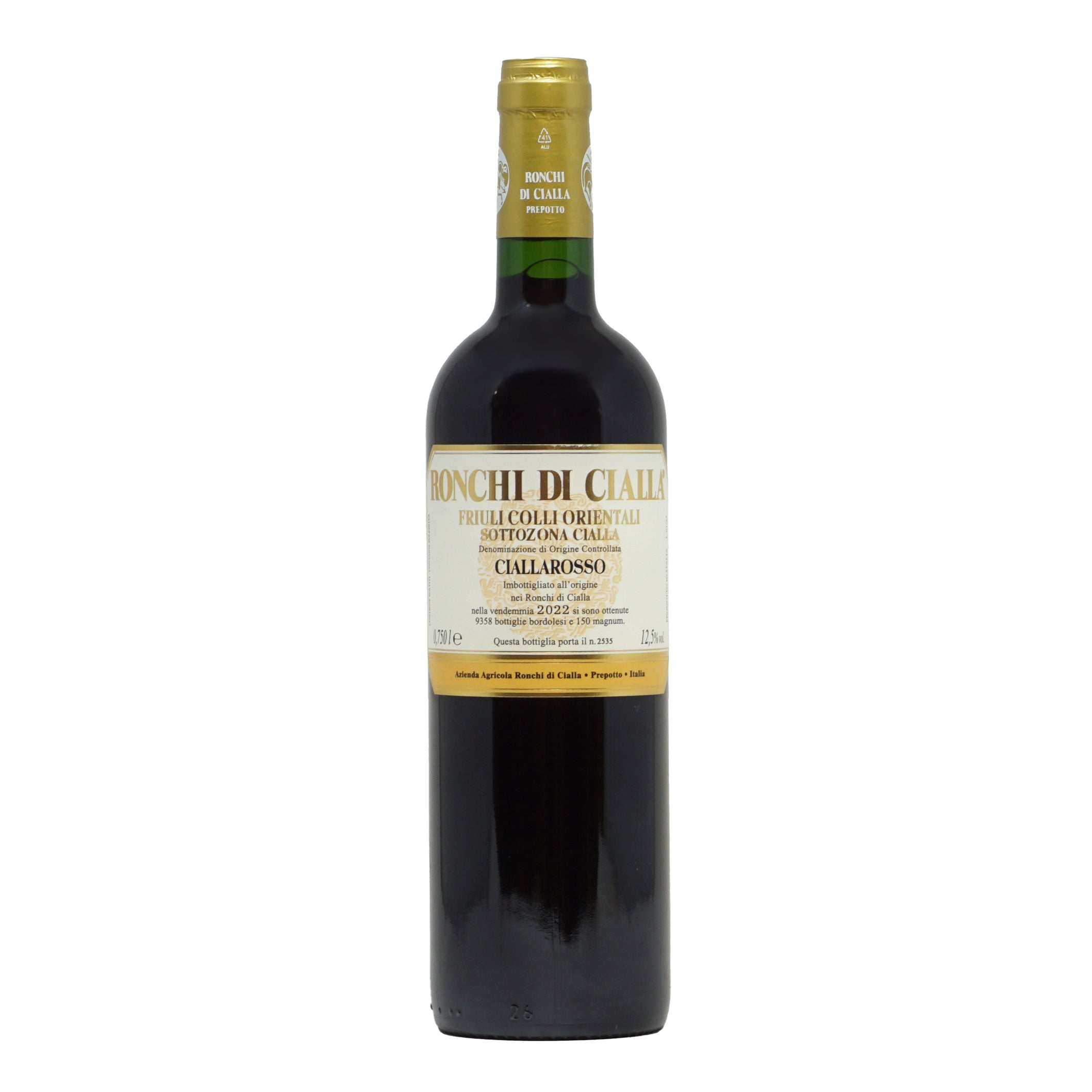 Ciallarosso 2022 doc Ronchi di Cialla lt.0,750