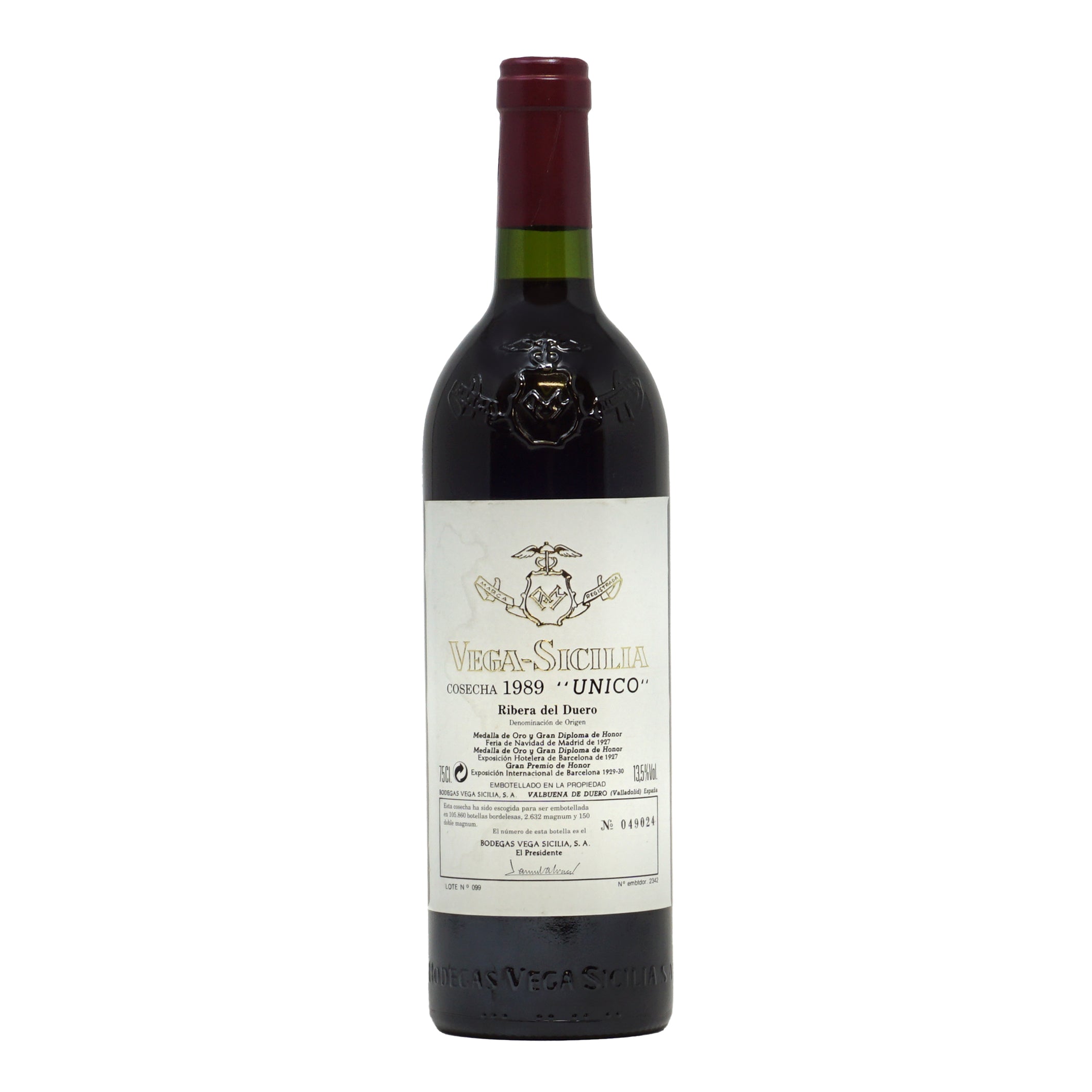 Unico 1989  Ribera del Duero Vega Sicilia lt.0,750