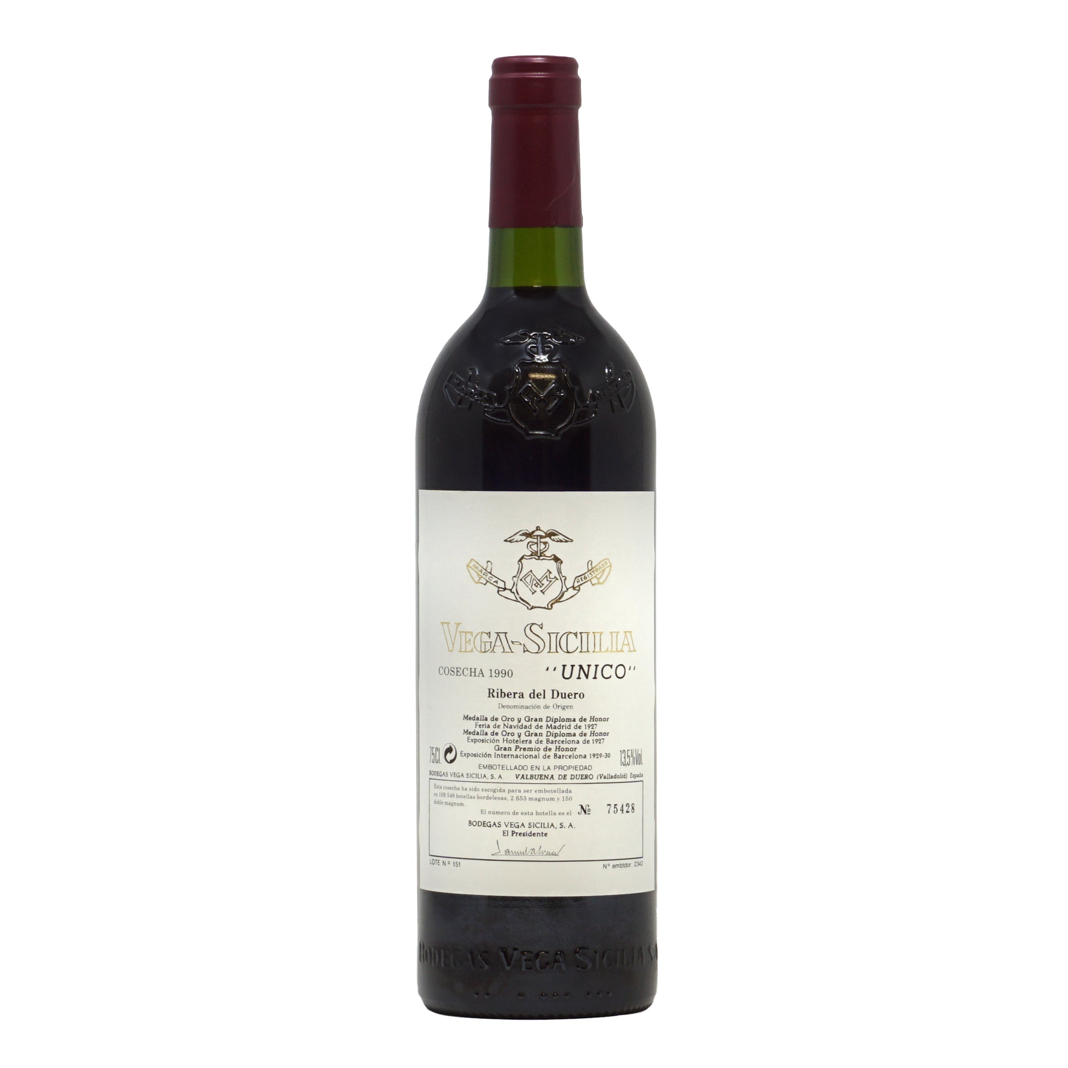 Unico 1990 Ribera del Duero Vega Sicilia lt.0,750