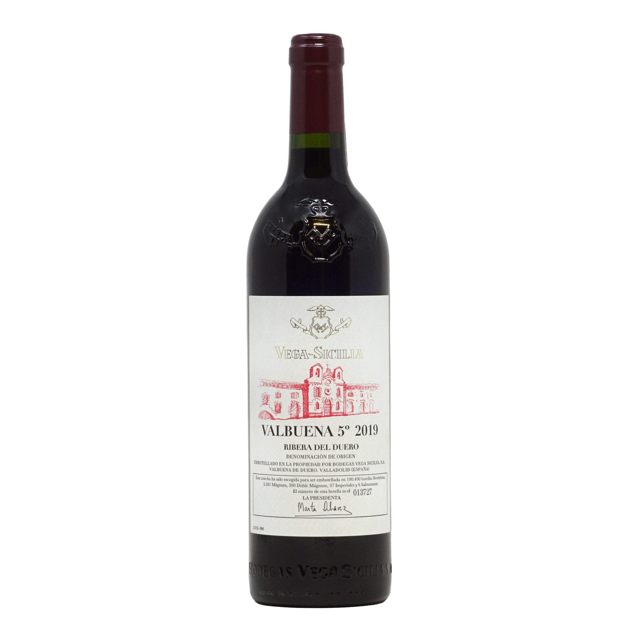 Valbuena 5° 2019 Ribera del Duero Vega Sicilia lt.0,750
