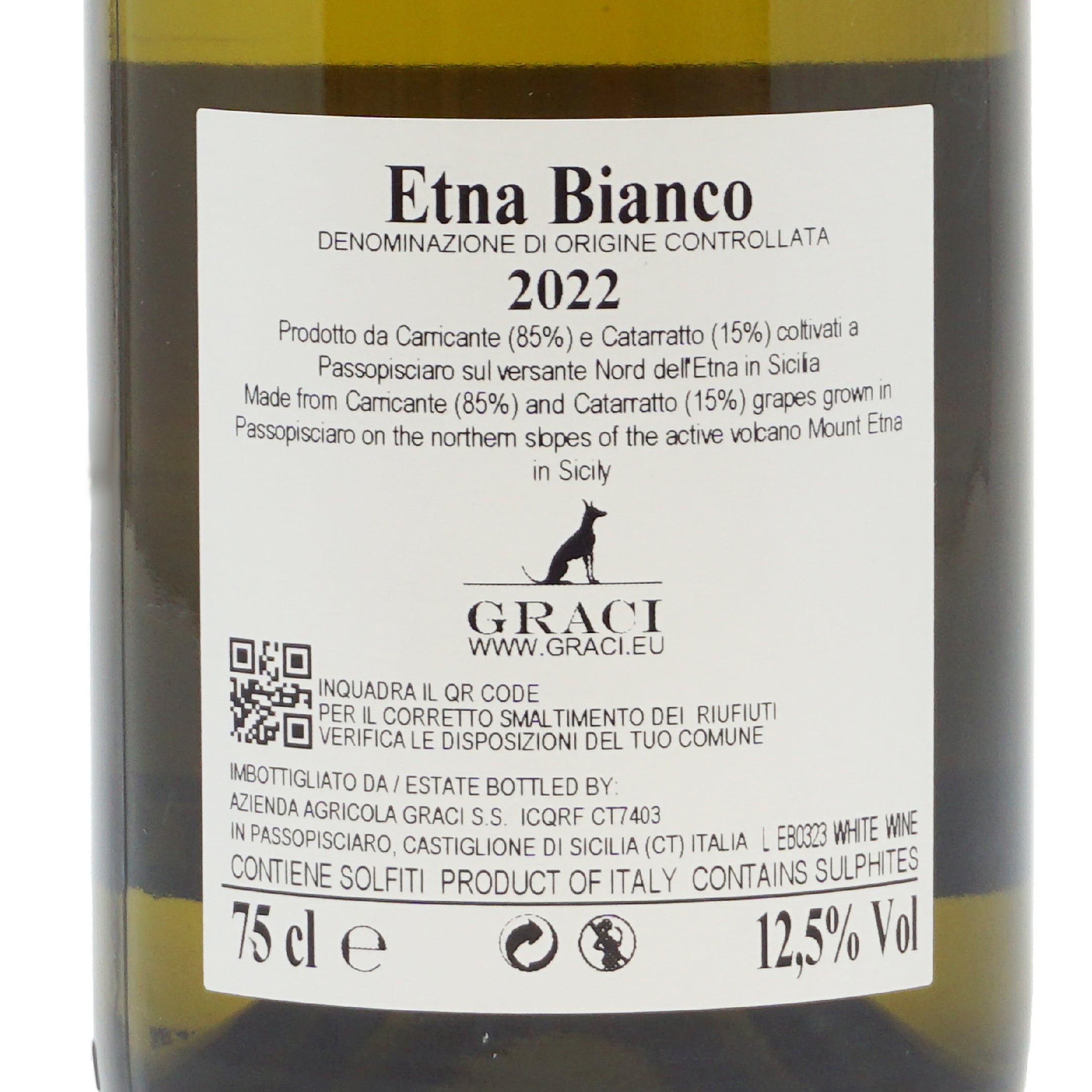 Etna Bianco 2022 Doc Graci lt.0.750