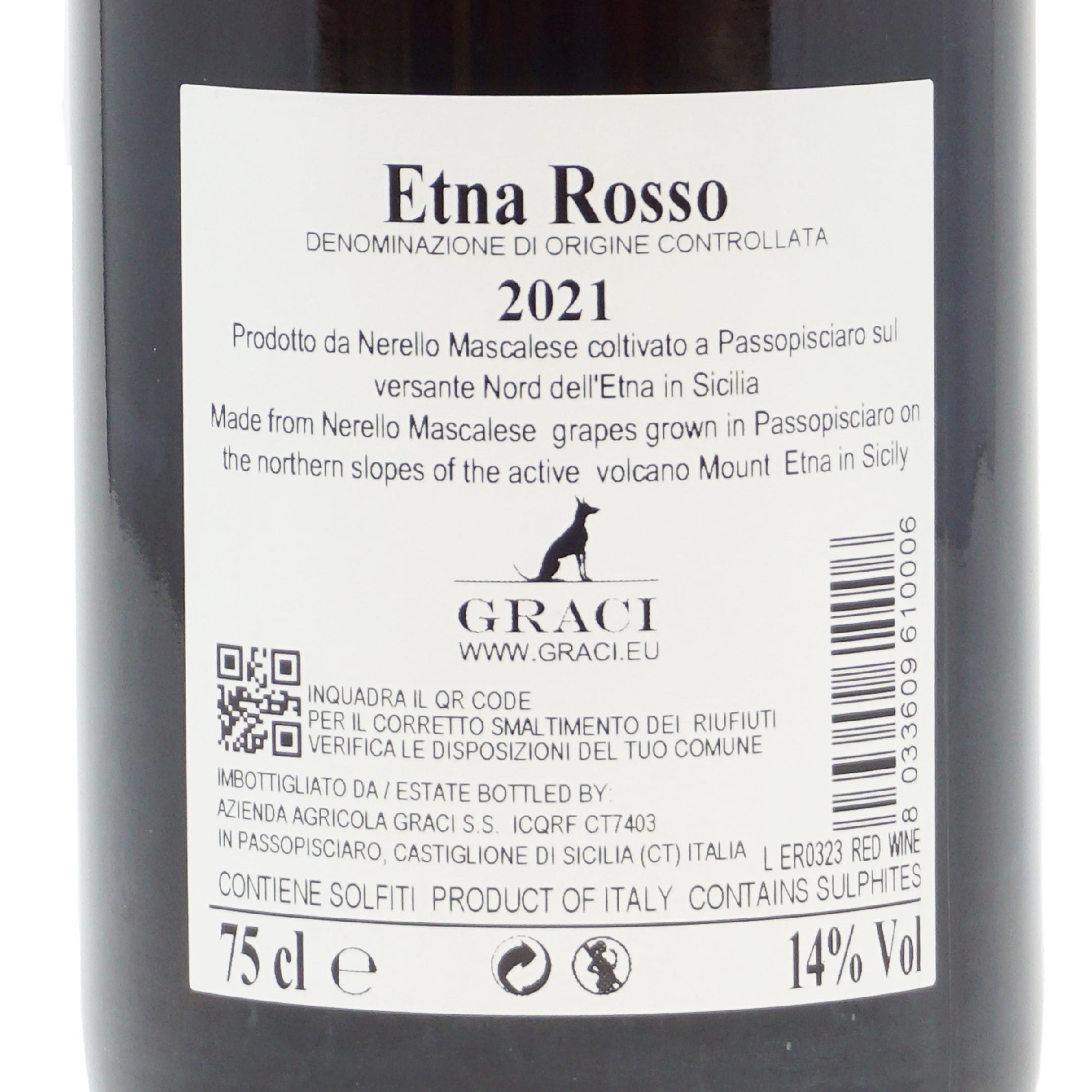 Etna Rosso 2021 Doc Graci lt.0.750