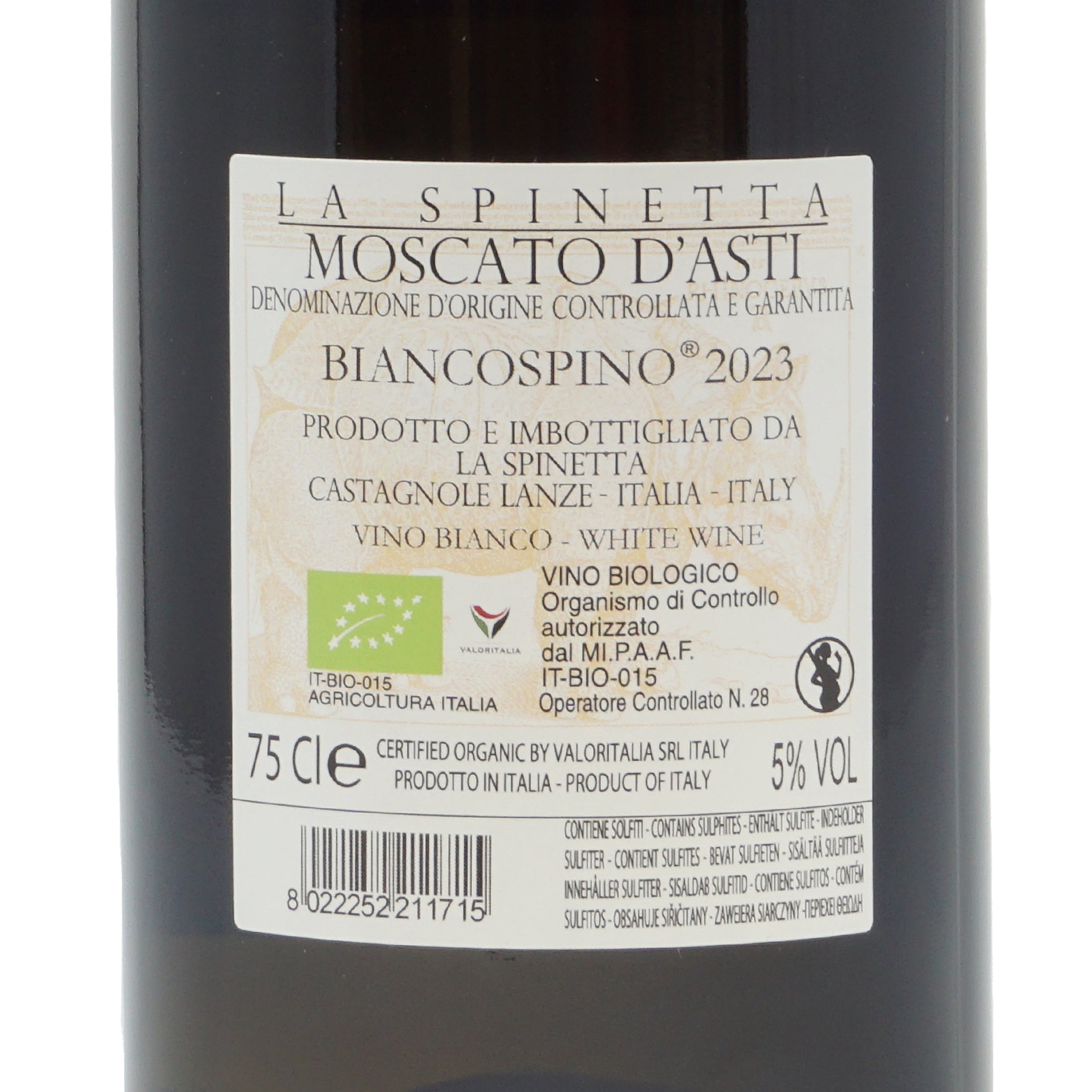 Moscato D'Asti Biancospino 2023 Docg La Spinetta lt.0,750