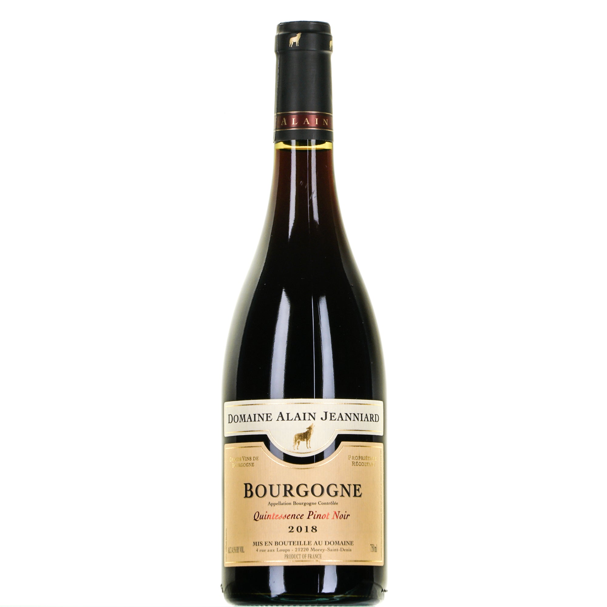 Quintessence 2018 Bourgogne Pinot  Noir Domaine Alain Jeanniard lt.0,750